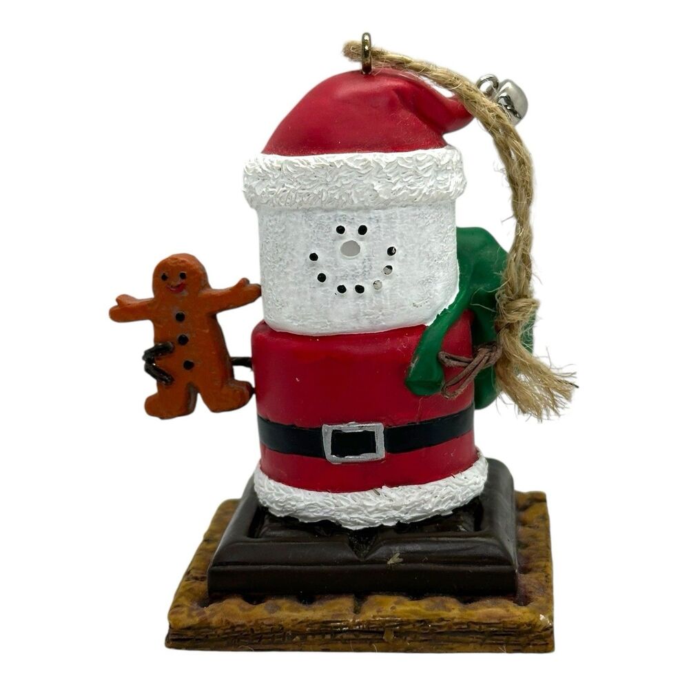 Set of 2 Midwest-CBK S'Mores Ornament - Santa w/Gift Sack & Snowman w/Tools Box - Picture 8 of 15